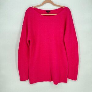Talbots Lambs Wool Blend Pink Sweater Size Large